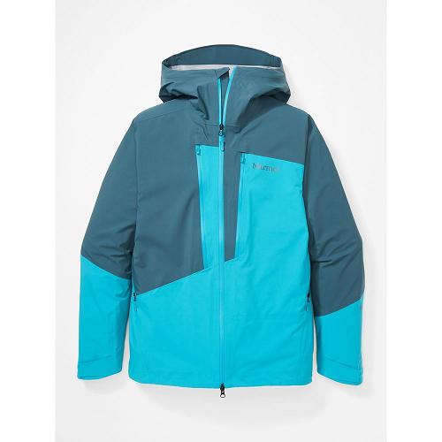 Marmot Huntley Jackets - Mens Rain Jacket Blue Grey CA6753421 Canada